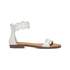 Sandali bassi bianchi con zip sul tallone Lora Ferres, Donna, SKU w041000420, Immagine 0